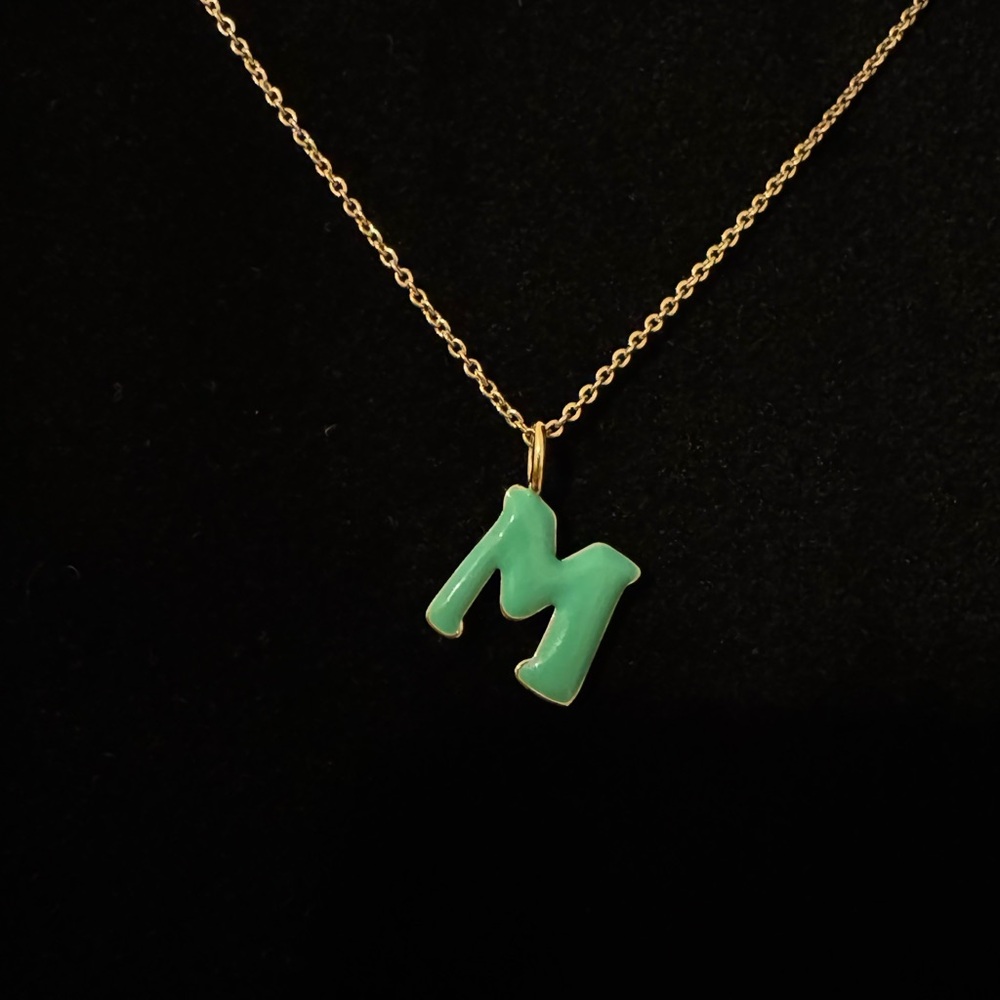 BAUBLEBAR ‘M’ Initial Pendant Necklace
